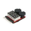 BATTERY VOLTAGE TESTER BUZZER 1-8S LIPO/LI-ION